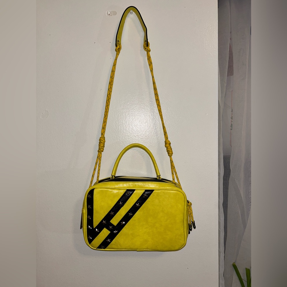 Vintage Havana Cross Body Bag with Short Strap